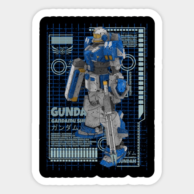 RAG-79 Aqua GM Sticker by gblackid